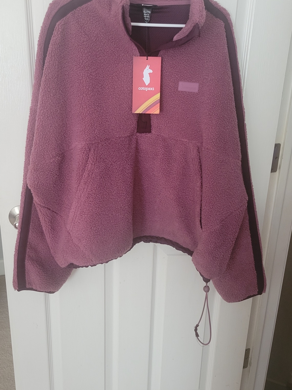 Cotopaxi Bacano Fleece Quarter-Zip Pullover Fig and Blackberry NWT XL (See Pics)